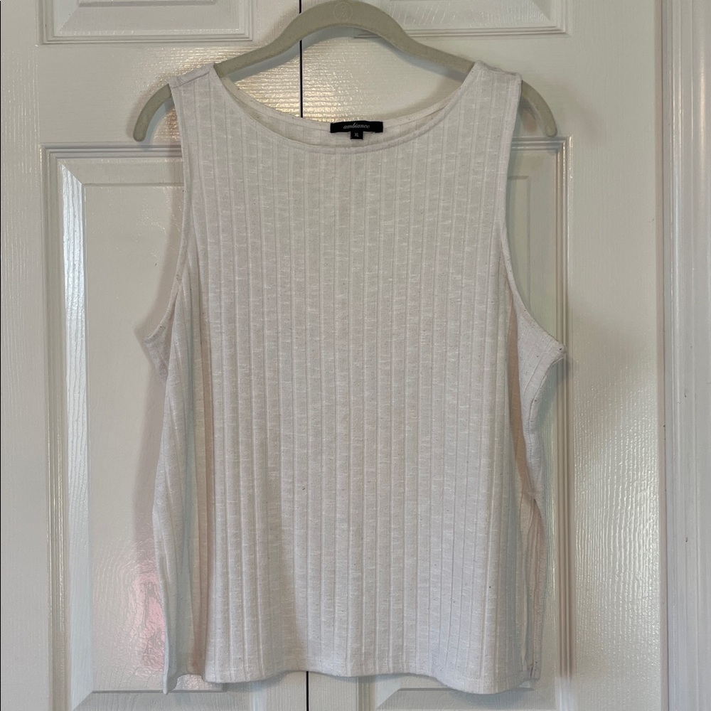 Ambiance White Tank Top